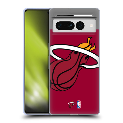 NBA Miami Heat Logo Oversized Soft Gel Case for Google Pixel 7 Pro