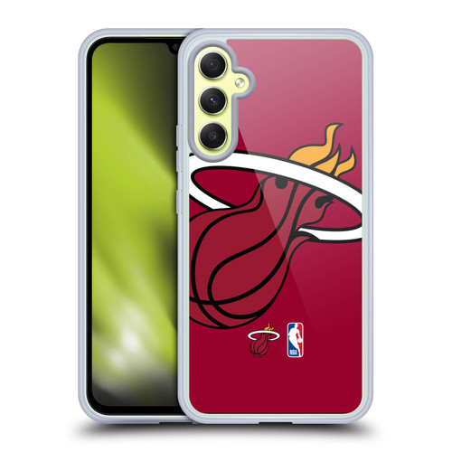 NBA Miami Heat Logo Oversized Soft Gel Case for Samsung Galaxy A34 5G