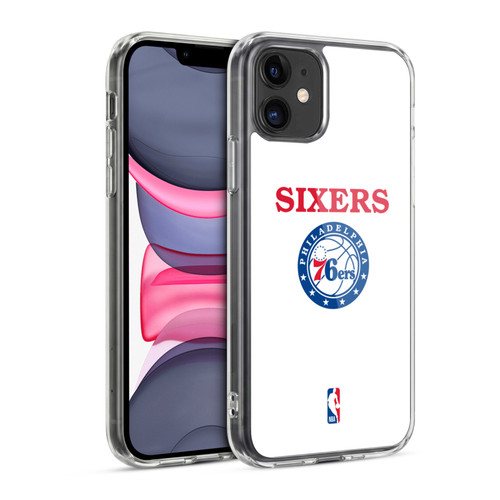 NBA Philadelphia 76ers Logo Black Design Soft Gel Case for Apple iPhone 11