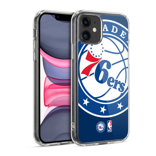 NBA Philadelphia 76ers Logo Oversized Soft Gel Case for Apple iPhone 11