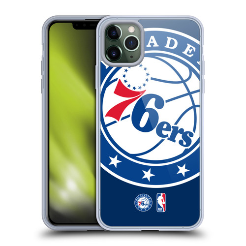 NBA Philadelphia 76ers Logo Oversized Soft Gel Case for Apple iPhone 11 Pro Max & MagSafe