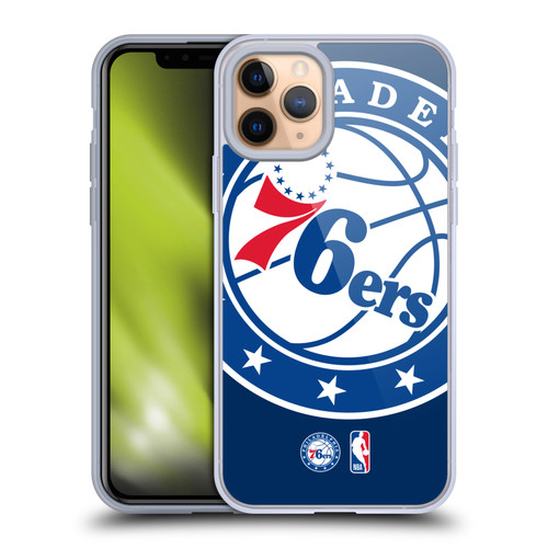 NBA Philadelphia 76ers Logo Oversized Soft Gel Case for Apple iPhone 11 Pro & MagSafe