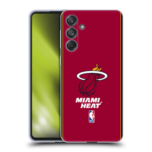 NBA Miami Heat Logo Red Design Soft Gel Case for Samsung Galaxy M55 5G