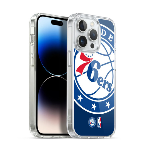 NBA Philadelphia 76ers Logo Oversized Soft Gel Case for Apple iPhone 13 Pro & MagSafe