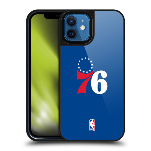 NBA Philadelphia 76ers Logo Blue Gel Armour Case For Apple iPhone 12 / iPhone 12 Pro