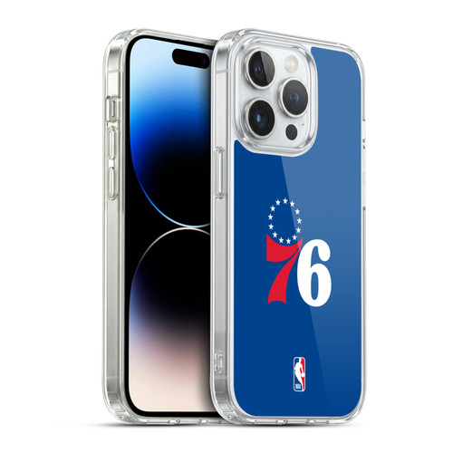 NBA Philadelphia 76ers Logo Blue Soft Gel Case for Apple iPhone 14 Pro & MagSafe