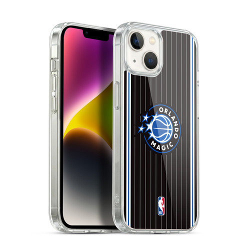 NBA Orlando Magic Logo Black Design Soft Gel Case for Apple iPhone 14 Plus & MagSafe
