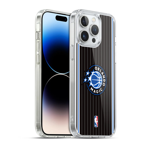 NBA Orlando Magic Logo Black Design Soft Gel Case for Apple iPhone 14 Pro Max & MagSafe