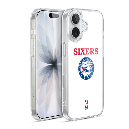 NBA Philadelphia 76ers Logo Black Design Soft Gel Case for Apple iPhone 17