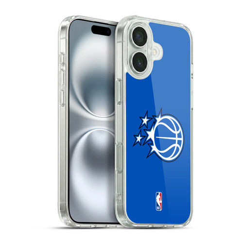 NBA Orlando Magic Logo Blue Soft Gel Case for Apple iPhone 16 Plus & MagSafe