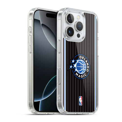 NBA Orlando Magic Logo Black Design Soft Gel Case for Apple iPhone 16 Pro & MagSafe
