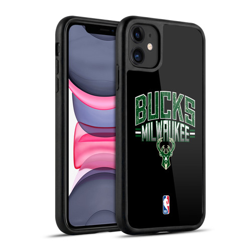 NBA Milwaukee Bucks Logo Black Gel Armour Case For Apple iPhone 11