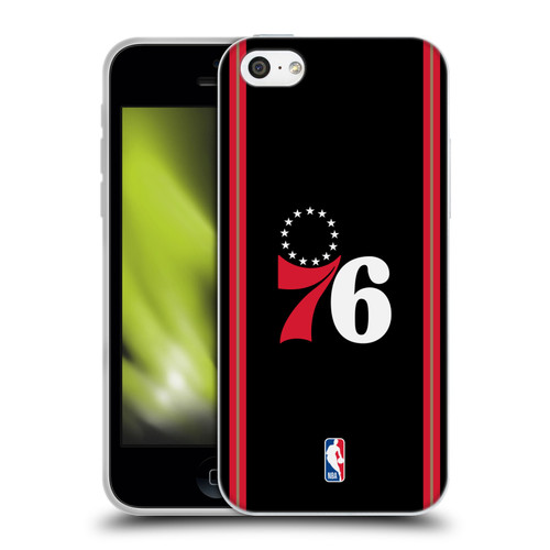 NBA Philadelphia 76ers Logo Retro Design Soft Gel Case for Apple iPhone 5c