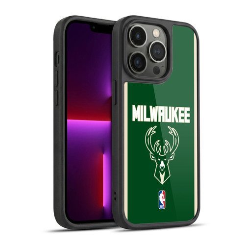 NBA Milwaukee Bucks Logo Green Design Gel Armour Case For Apple iPhone 13 Pro