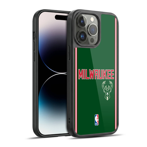 NBA Milwaukee Bucks Logo Retro Design Gel Armour Case For Apple iPhone 14 Pro Max