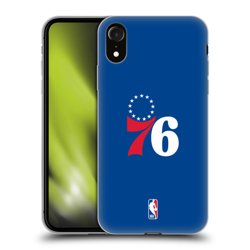 NBA Philadelphia 76ers Logo Blue Soft Gel Case for Apple iPhone XR