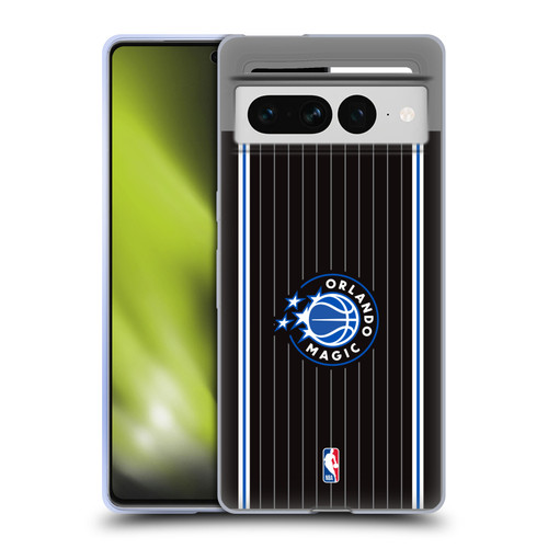 NBA Orlando Magic Logo Black Design Soft Gel Case for Google Pixel 7 Pro