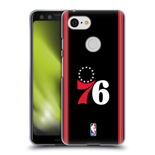 NBA Philadelphia 76ers Logo Retro Design Soft Gel Case for Google Pixel 3