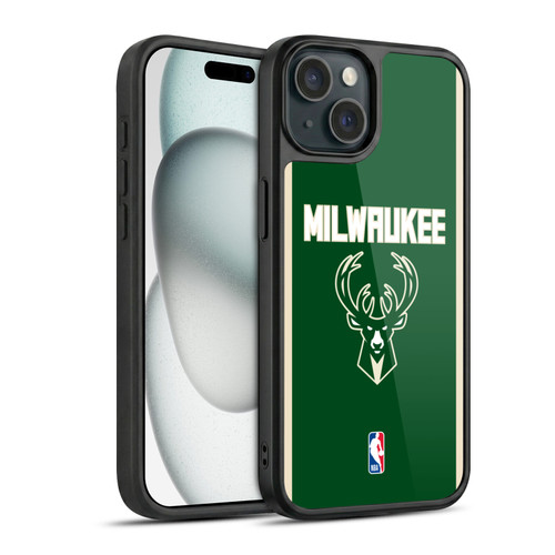 NBA Milwaukee Bucks Logo Green Design Gel Armour Case For Apple iPhone 15