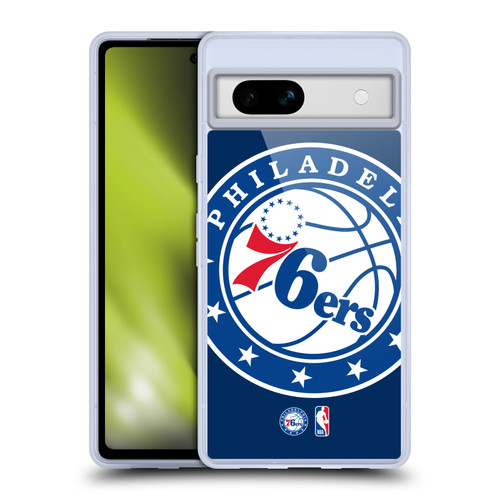 NBA Philadelphia 76ers Logo Oversized Soft Gel Case for Google Pixel 7a