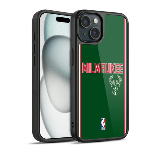 NBA Milwaukee Bucks Logo Retro Design Gel Armour Case For Apple iPhone 15
