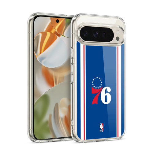 NBA Philadelphia 76ers Logo Blue Design Soft Gel Case for Google Pixel 9 / Pixel 9 Pro
