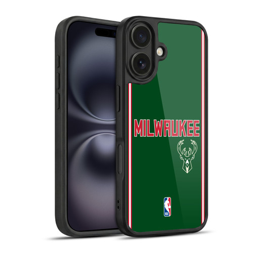 NBA Milwaukee Bucks Logo Retro Design Gel Armour Case For Apple iPhone 16