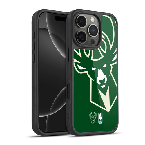 NBA Milwaukee Bucks Logo Oversized Gel Armour Case For Apple iPhone 16 Pro