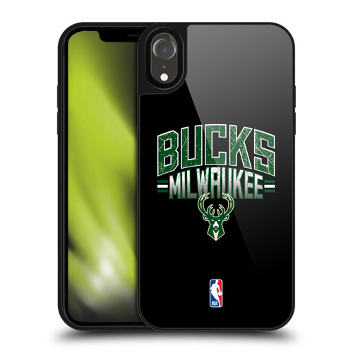 NBA Milwaukee Bucks Logo Black Gel Armour Case For Apple iPhone XR