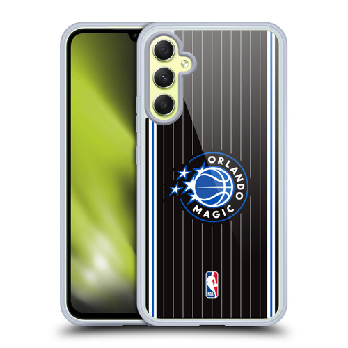 NBA Orlando Magic Logo Black Design Soft Gel Case for Samsung Galaxy A34 5G