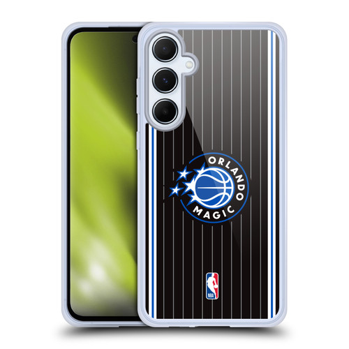 NBA Orlando Magic Logo Black Design Soft Gel Case for Samsung Galaxy A55 5G