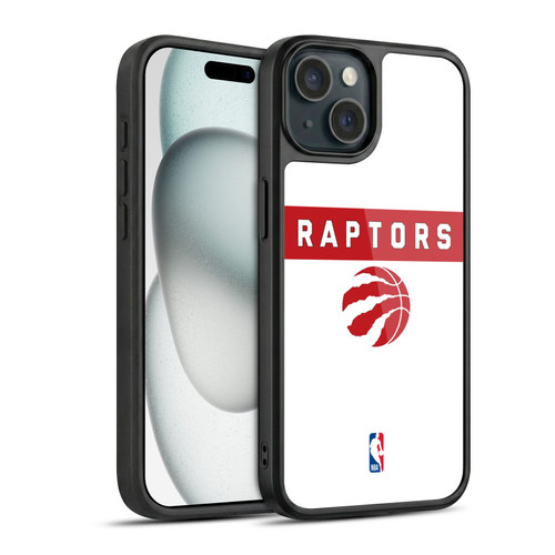 NBA Toronto Raptors Logo White Design Gel Armour Case For Apple iPhone 15