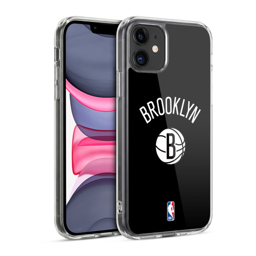 NBA Brooklyn Nets Logo Black Design Soft Gel Case for Apple iPhone 11