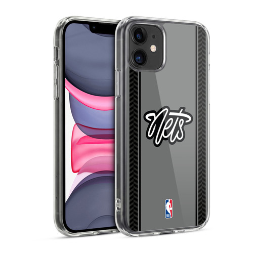 NBA Brooklyn Nets Logo Gray Design Soft Gel Case for Apple iPhone 11