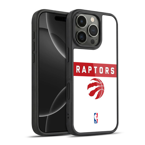 NBA Toronto Raptors Logo White Design Gel Armour Case For Apple iPhone 16 Pro
