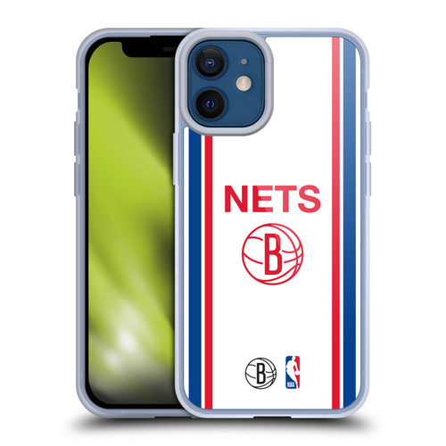 NBA Brooklyn Nets Logo Retro Design Soft Gel Case for Apple iPhone 12 Mini & MagSafe