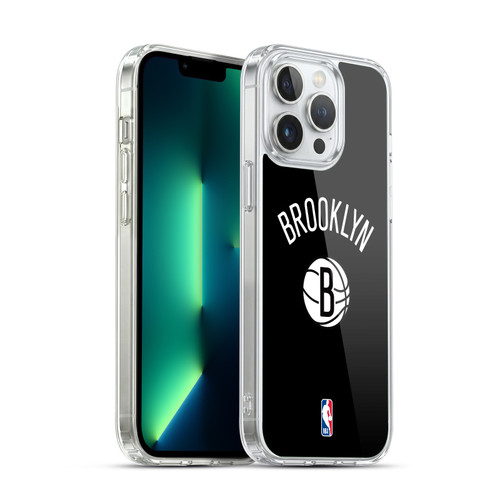 NBA Brooklyn Nets Logo Black Design Soft Gel Case for Apple iPhone 13 Pro Max & MagSafe