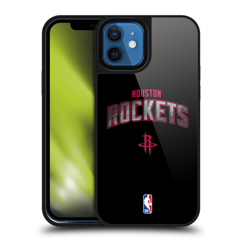 NBA Houston Rockets Logo Black Gel Armour Case For Apple iPhone 12 / iPhone 12 Pro