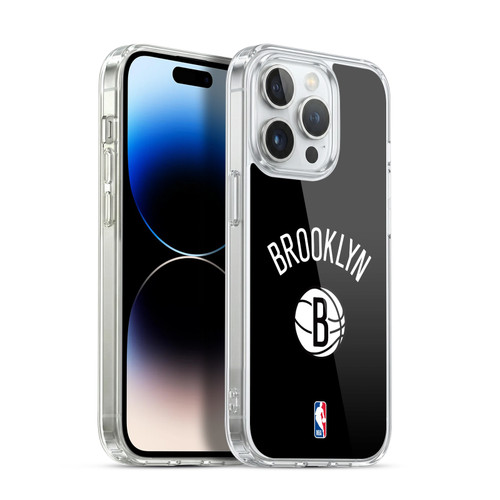 NBA Brooklyn Nets Logo Black Design Soft Gel Case for Apple iPhone 13 Pro & MagSafe