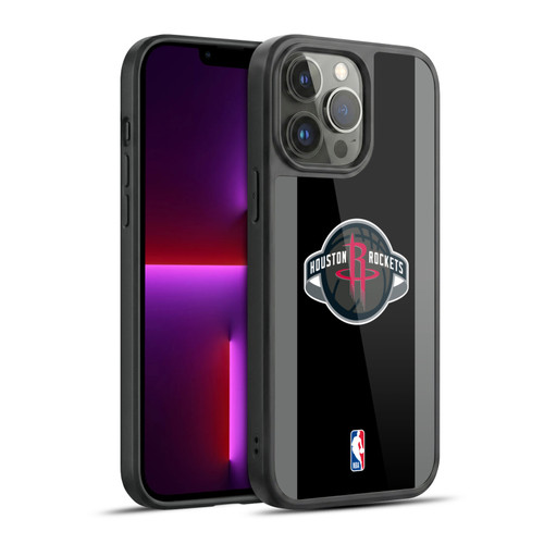 NBA Houston Rockets Logo Black Design Gel Armour Case For Apple iPhone 13 Pro Max