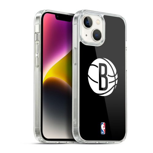 NBA Brooklyn Nets Logo Black Soft Gel Case for Apple iPhone 14