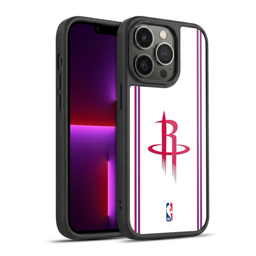 NBA Houston Rockets Logo White Design Gel Armour Case For Apple iPhone 13 Pro
