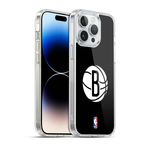 NBA Brooklyn Nets Logo Black Soft Gel Case for Apple iPhone 14 Pro Max & MagSafe