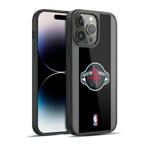 NBA Houston Rockets Logo Black Design Gel Armour Case For Apple iPhone 14 Pro Max