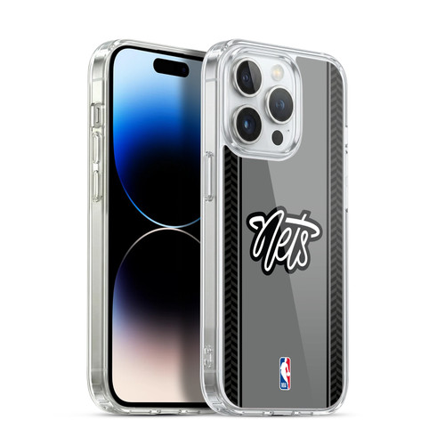 NBA Brooklyn Nets Logo Gray Design Soft Gel Case for Apple iPhone 14 Pro & MagSafe