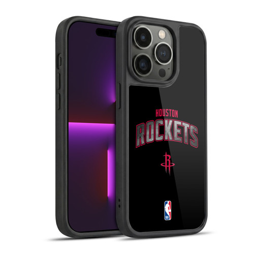 NBA Houston Rockets Logo Black Gel Armour Case For Apple iPhone 14 Pro