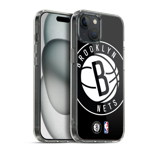 NBA Brooklyn Nets Logo Oversized Soft Gel Case for Apple iPhone 15 Plus & MagSafe