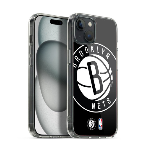 NBA Brooklyn Nets Logo Oversized Soft Gel Case for Apple iPhone 15 Plus & MagSafe