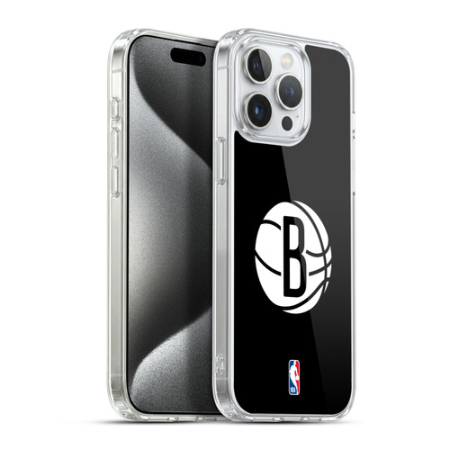 NBA Brooklyn Nets Logo Black Soft Gel Case for Apple iPhone 15 Pro Max & MagSafe