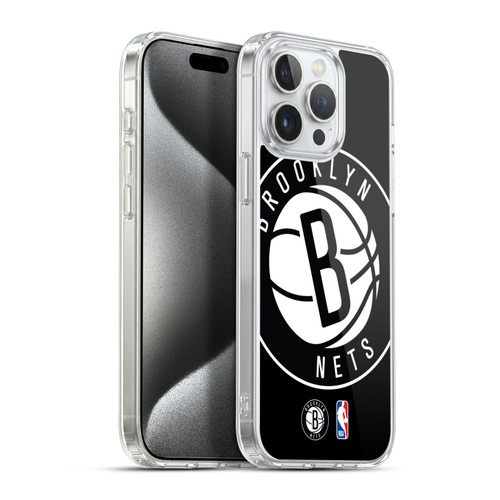 NBA Brooklyn Nets Logo Oversized Soft Gel Case for Apple iPhone 15 Pro Max & MagSafe